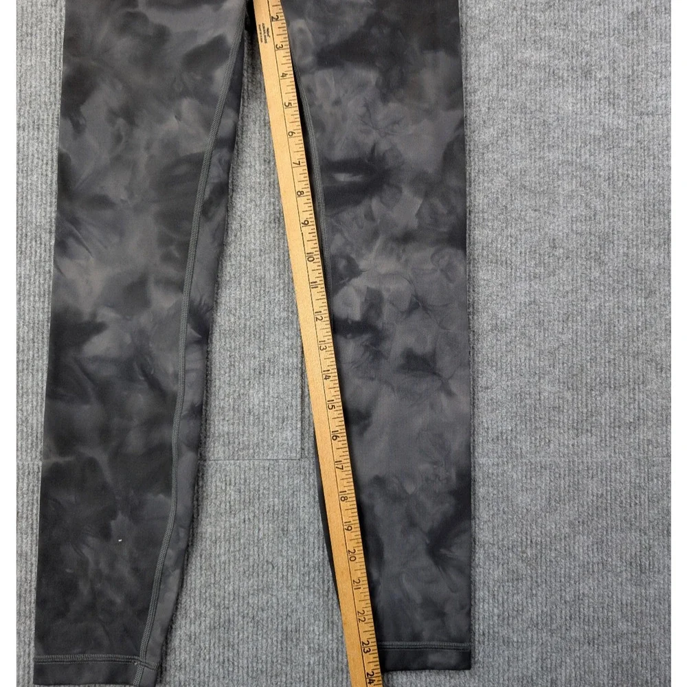 Lululemon Wunder Train Leggings Womens 4 Diamond Dye Gray Athleisure Workout Gym